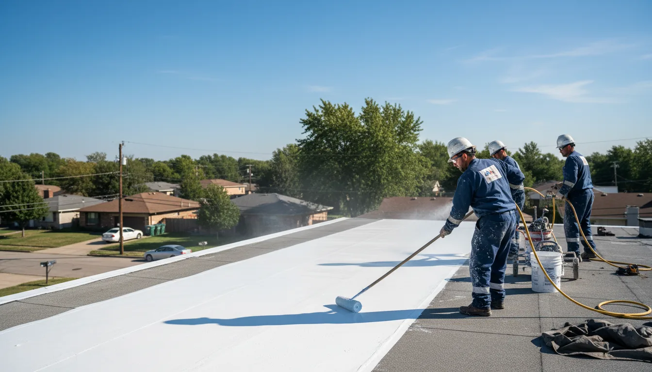 Commercial roof coating in Souderton, PA near me